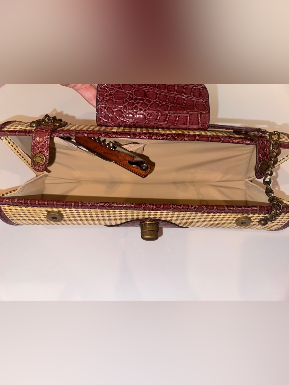 Wine Carrier and Purse - Picnic at Ascot - Picture 6 of 7